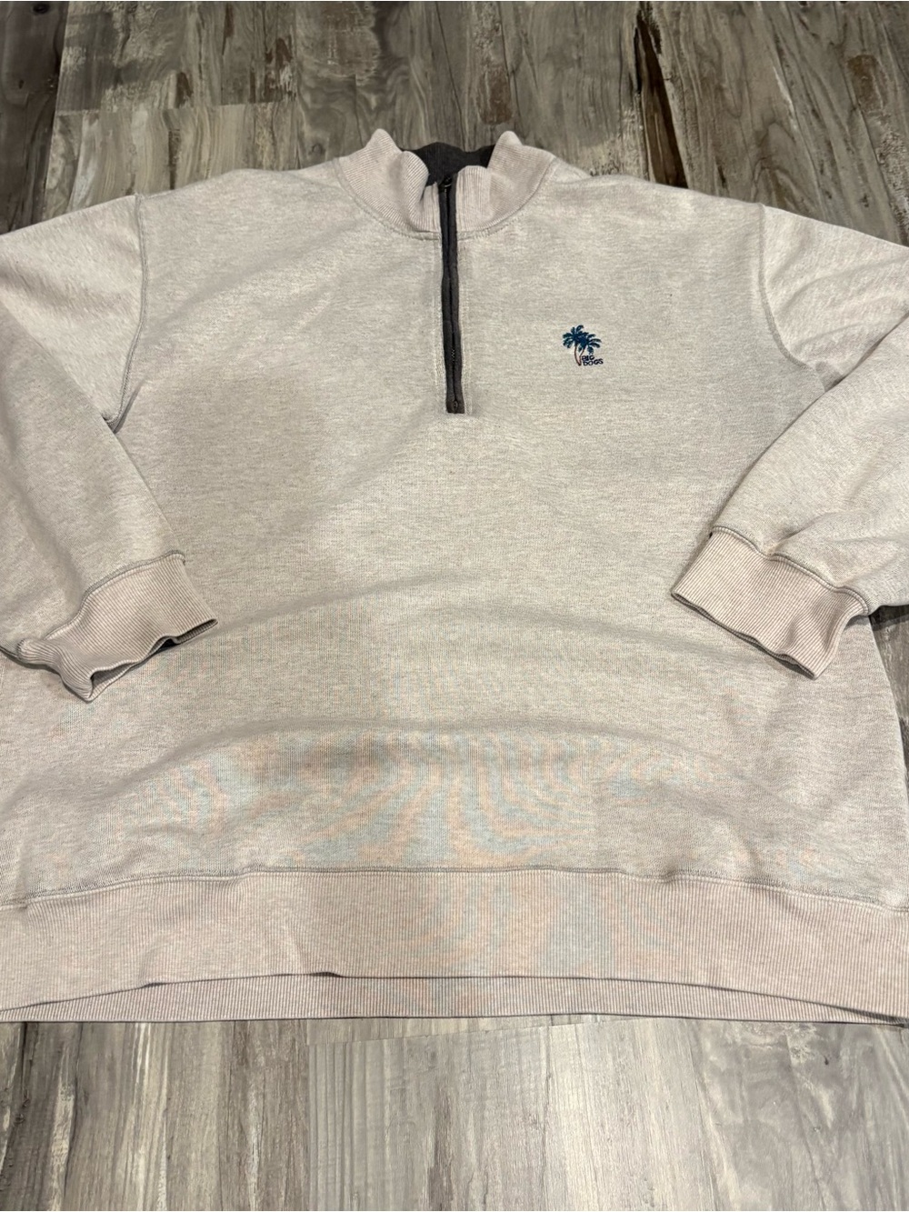 Big Dogs Quarter Zip Sweatshirt Size XL Men's  Tan Color